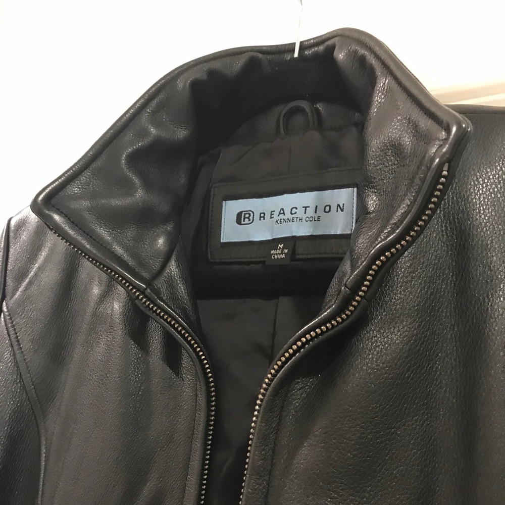Kenneth Cole Reaction Women’s Black Leather Jacket